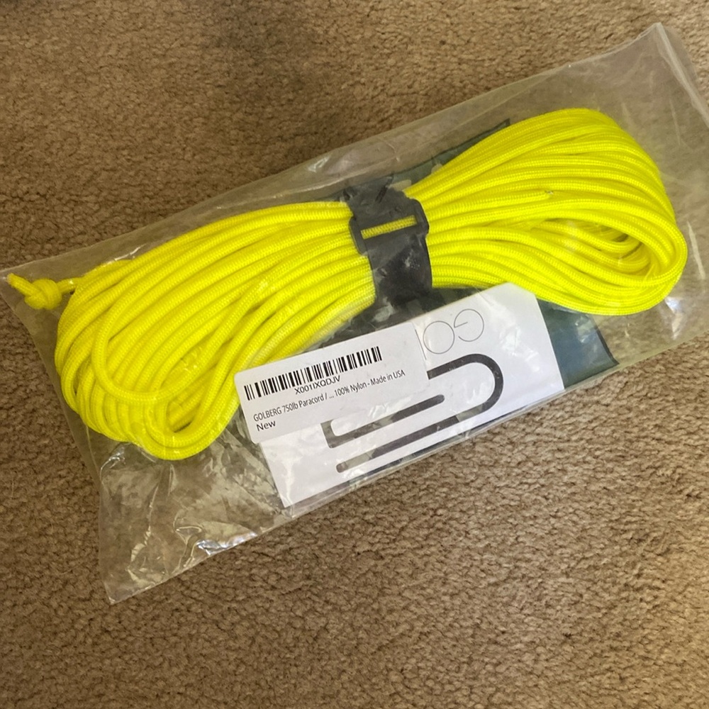 Yellow Paracord by Goldberg